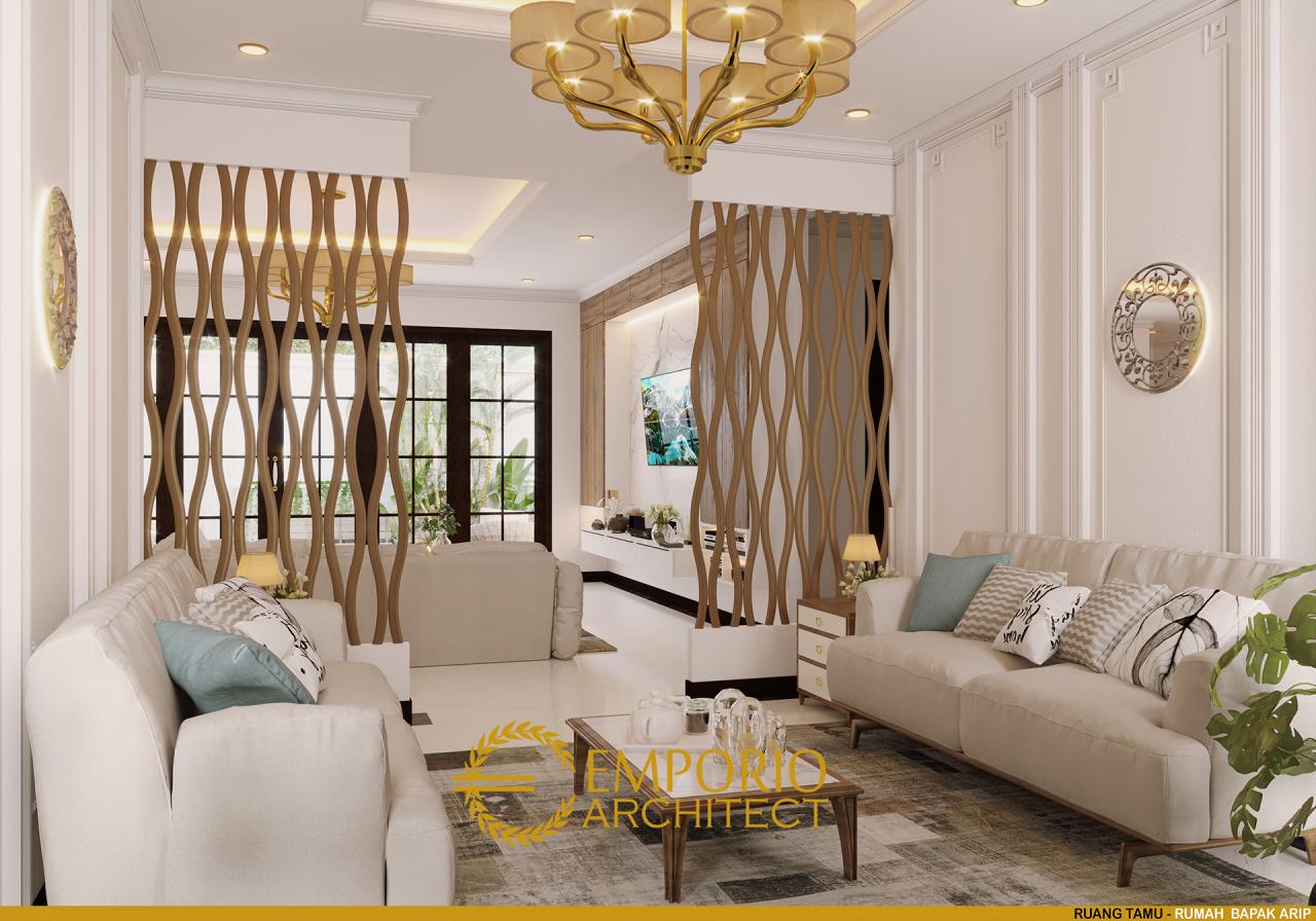 Desain Ruang Tamu Rumah Classic 1 Lantai Bapak Arip di Magetan, Jawa Timur 6
