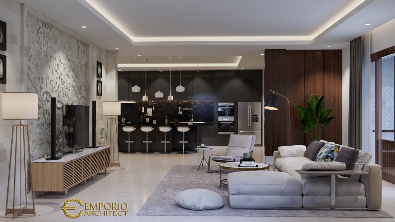 Desain Ruang Keluarga Rumah Bapak Alfred di Makassar 5