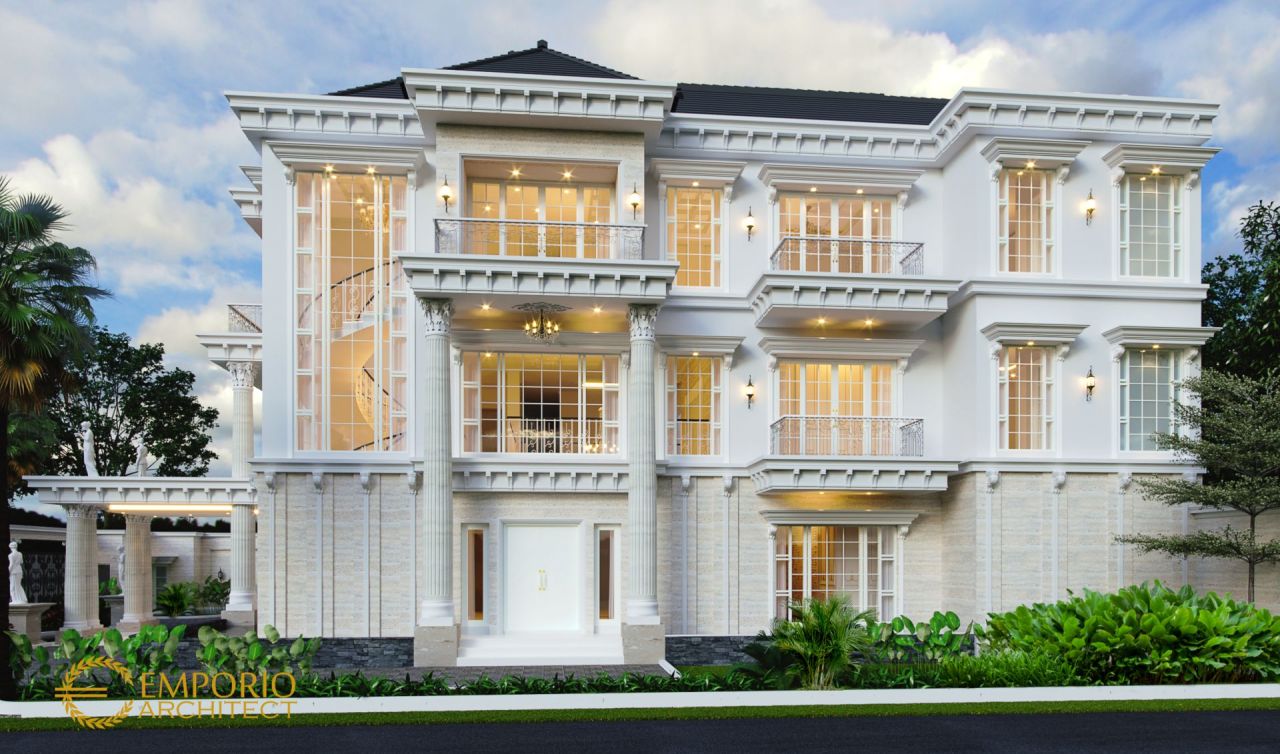 Desain Rumah Classic 3 Lantai Bapak Yasir di Makassar, Sulawesi Selatan 2