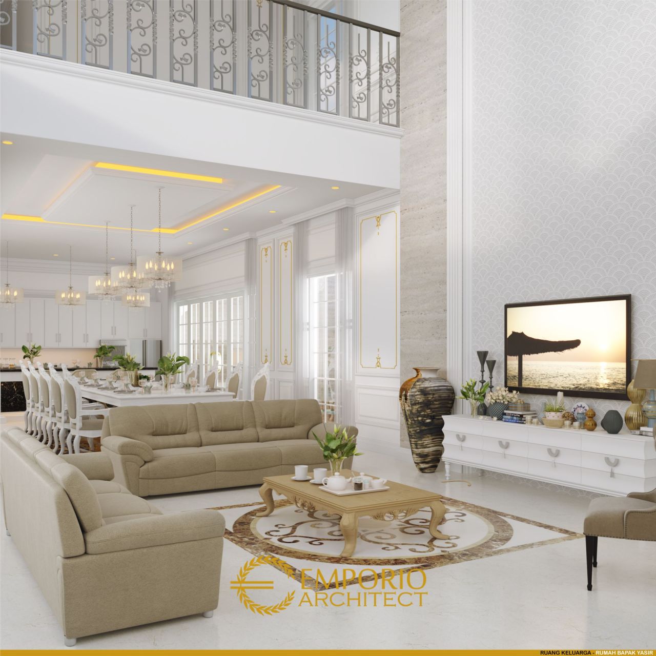 Desain Ruang Keluarga Rumah Bapak Yasir di Makassar, Sulawesi Selatan 6