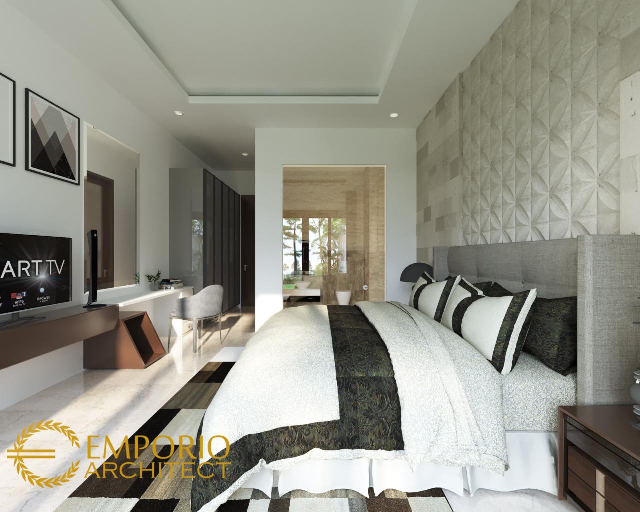 Desain Kamar Tidur Rumah Villa Bali 1 Lantai Ibu Pongky di Malang 7