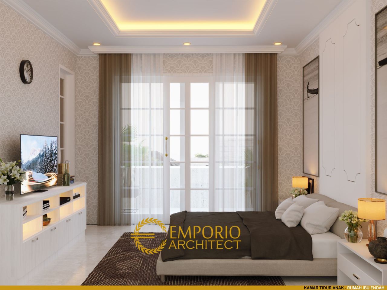 Desain Kamar Tidur Rumah Ibu Endah di Palembang 8