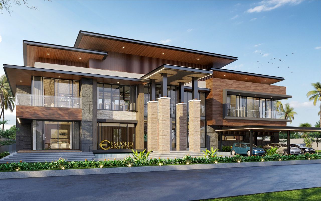 Desain Rumah Modern 2 Lantai Bapak Abarham di Palembang, Sumatera Selatan 2