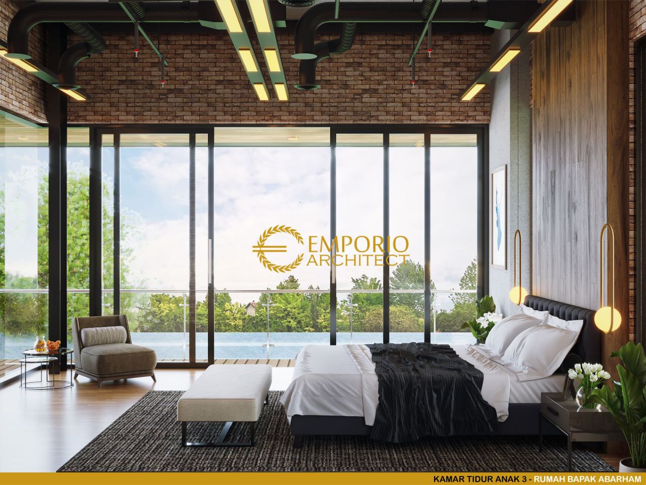 Desain Kamar Tidur Rumah Bapak Abarham di Palembang, Sumatera Selatan 12
