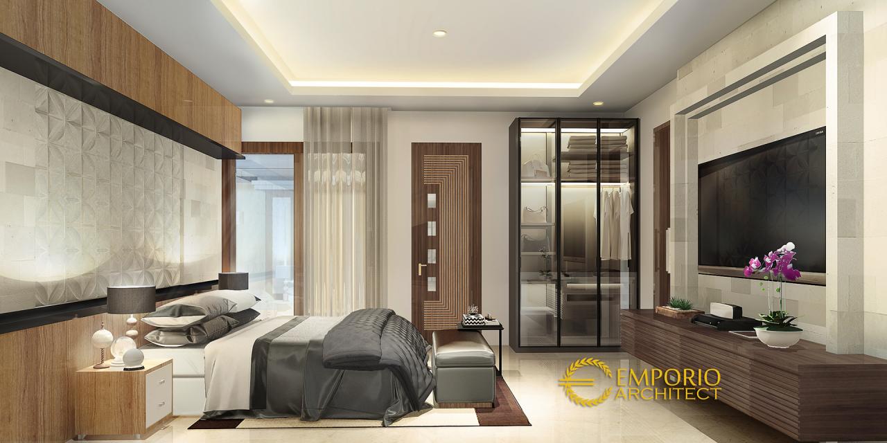 Desain Kamar Tidur Rumah Villa Bali 1 Lantai Ibu Shelly di Palu, Sulawesi Tengah 2