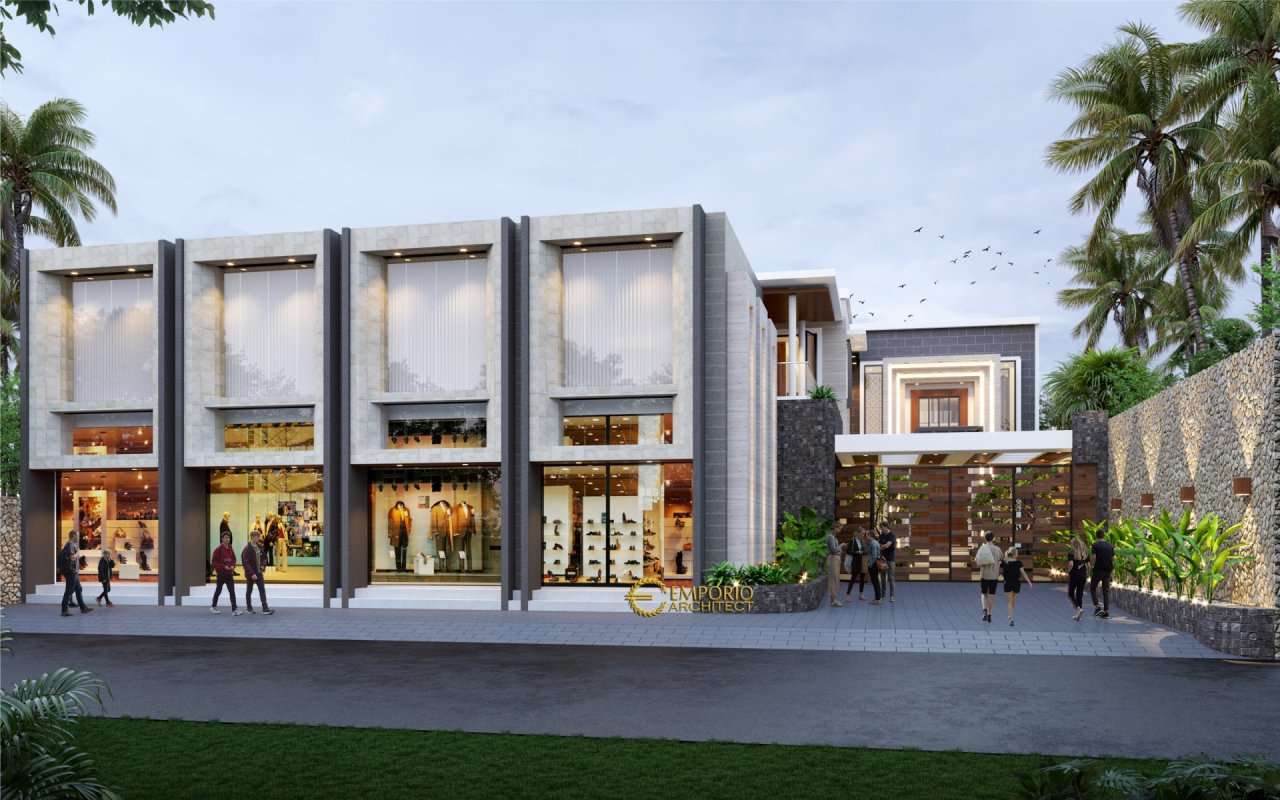 Desain Villa dan Ruko Modern 2 Lantai Bapak Yan di Pecatu, Badung, Bali 4