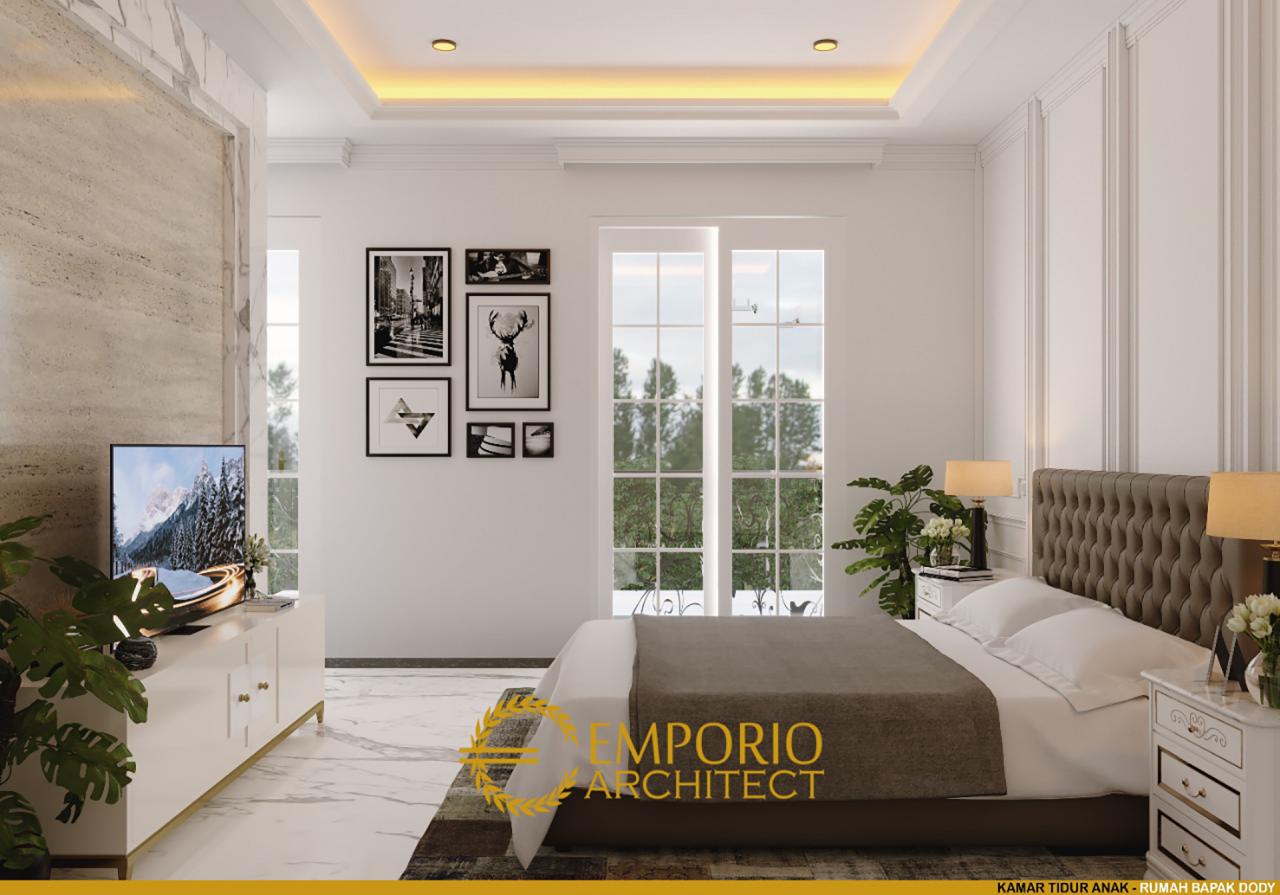Desain Kamar Tidur Anak Rumah Classic 2 Lantai Bapak Dody di Pekanbaru, Riau 8