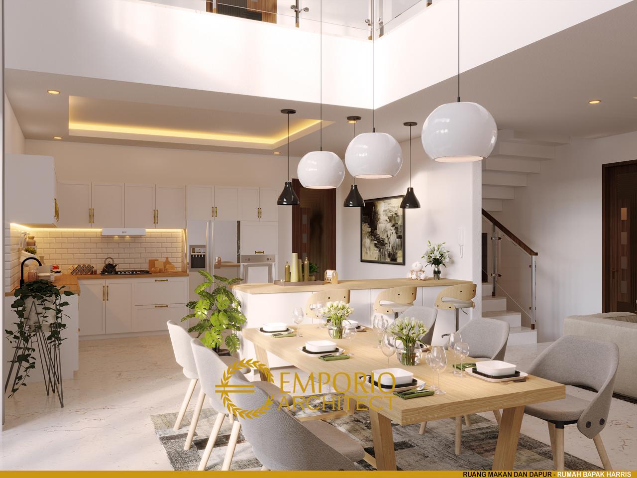 Desain Ruang Makan dan Dapur Rumah Modern 2 Lantai Bapak Harris di Pekanbaru, Riau 5