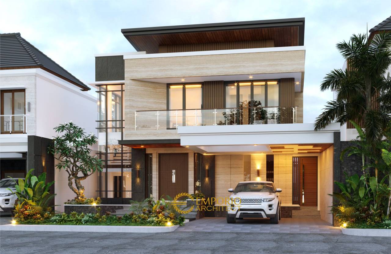Desain Rumah Modern 2 Lantai Ibu Cynthia Angraini Tampubolon di Pekanbaru, Riau 1