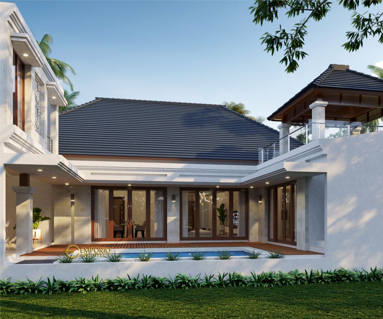  Desain Rumah Villa Bali  1 5 Lantai Bapak Erik di Pekanbaru 