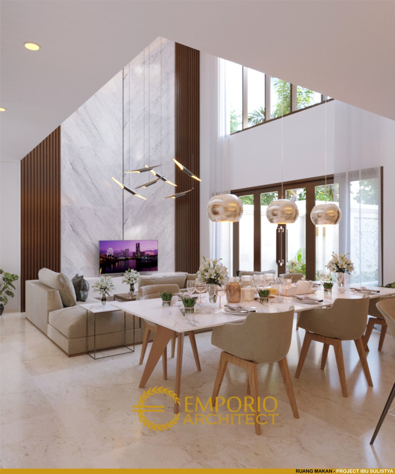 Desain Ruang Makan Rumah Ibu Sulistya di Pekanbaru, Riau 5