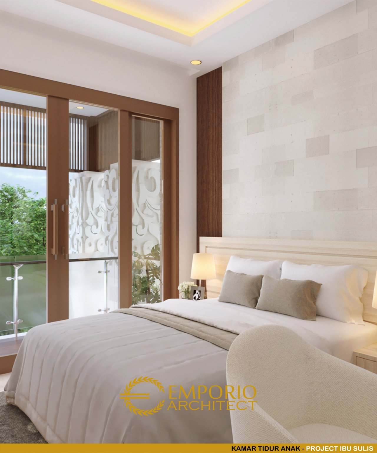 Desain Kamar Tidur Rumah Ibu Sulistya di Pekanbaru, Riau 8