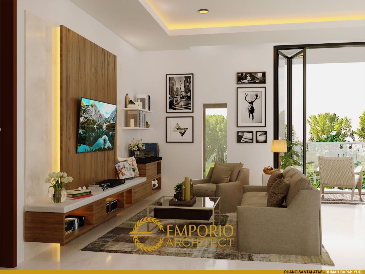 Desain Area Nonton Kamar Tidur Rumah Ibu Sarah di Rangkasbitung, Banten 13