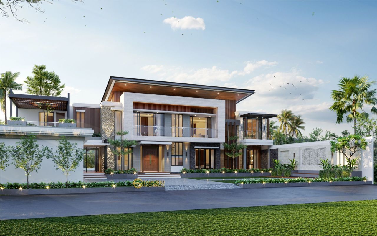 Desain Rumah Modern 2 Lantai Ibu Sarah di Rangkasbitung, Banten 3
