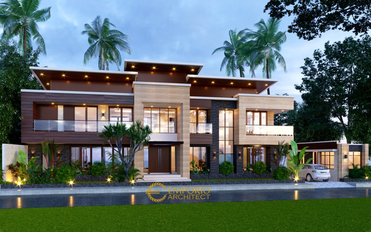  Desain  Rumah  Modern 2  Lantai  Bapak Andy di  Sumatera Utara
