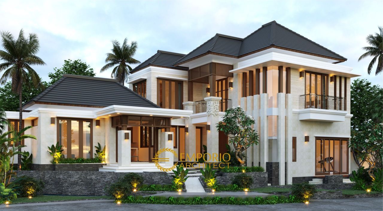 Desain Rumah Villa Bali 2 Lantai Mr. Dylan di Tabanan, Bali 1
