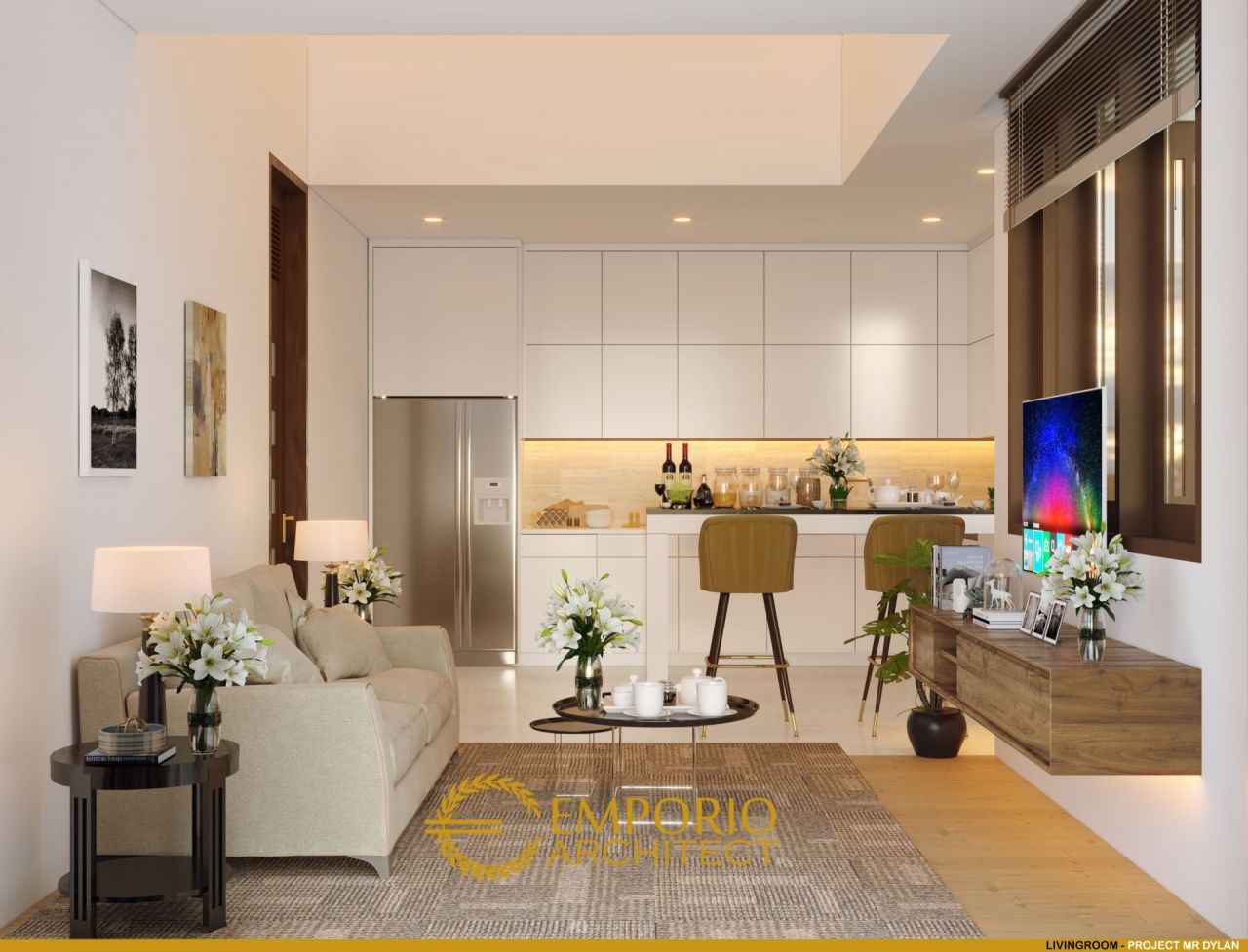 Desain Ruang Keluarga Rumah Mr. Dylan di Tabanan, Bali 4