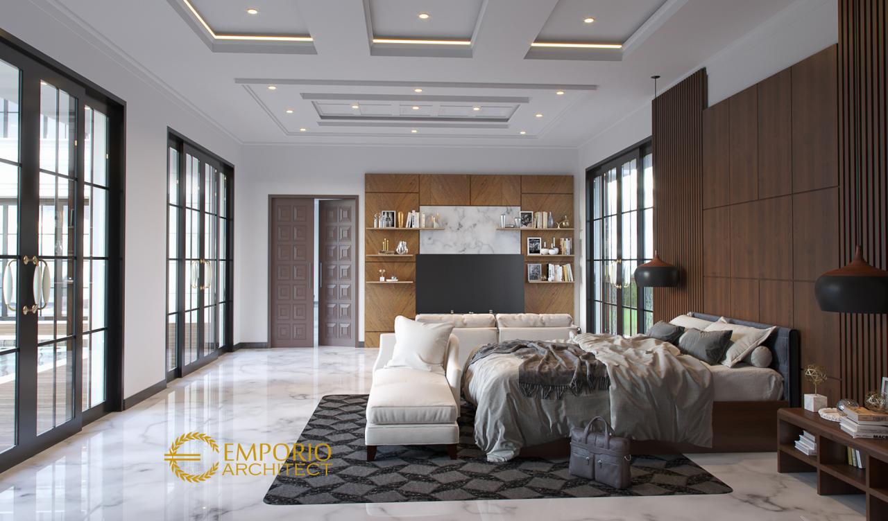 Desain Kamar Tidur Utama Rumah Classic 3 Lantai Bapak Adi di Lippo Karawaci, Tangerang, Banten 5