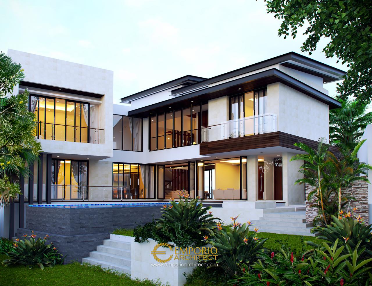 Desain Rumah  Modern 2 Lantai Bapak Ale di Tangerang  Banten