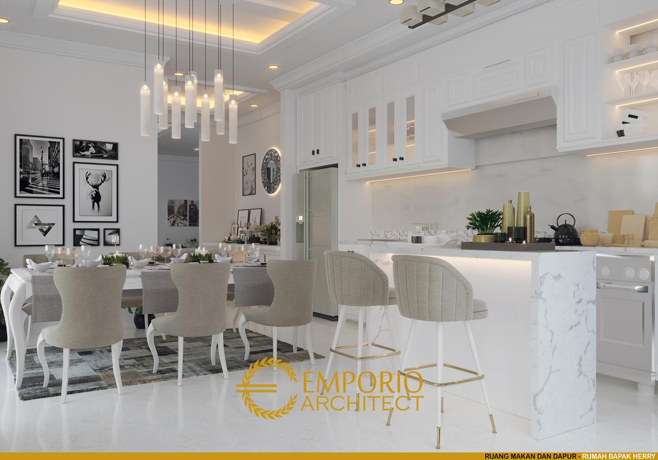 Desain Ruang Makan dan Dapur Rumah Classic 3 Lantai Bapak Herry di Tangerang, Banten 5