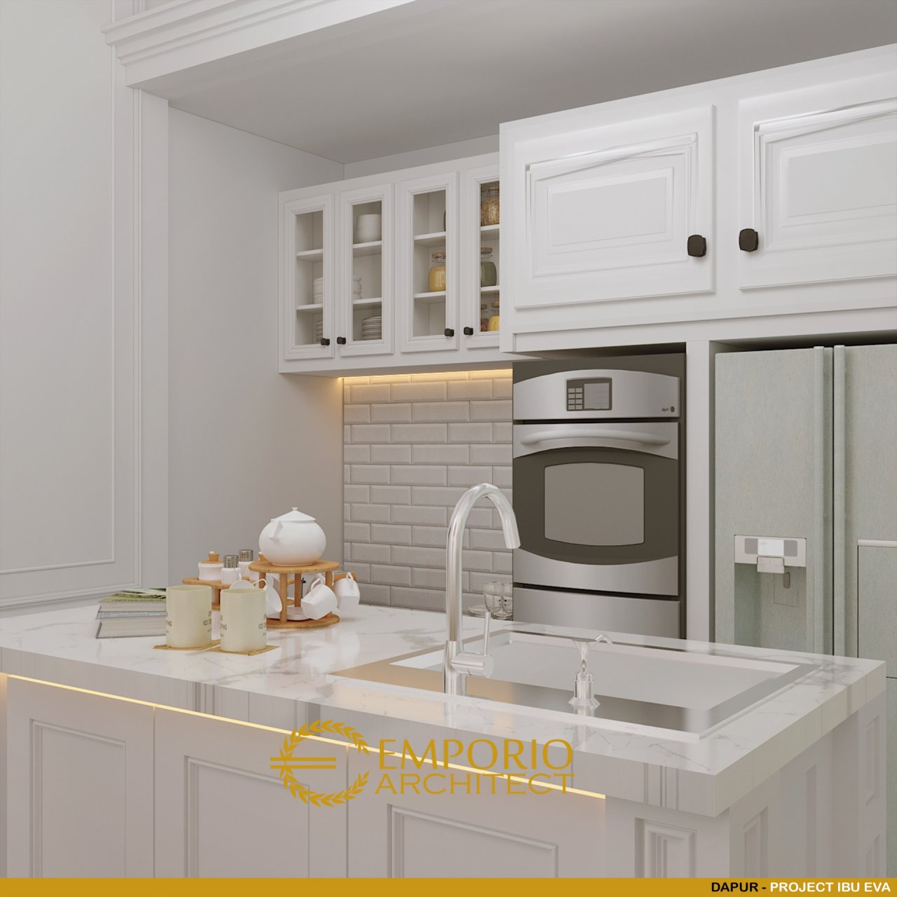 Desain Dapur Rumah Mrs. E di Tangerang, Banten 6