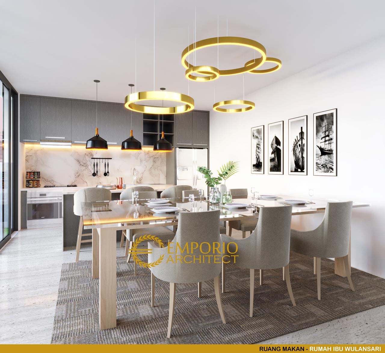 Desain Ruang Makan Rumah Unik 2.5 Lantai Ibu Wulansari di Tangerang, Banten 5