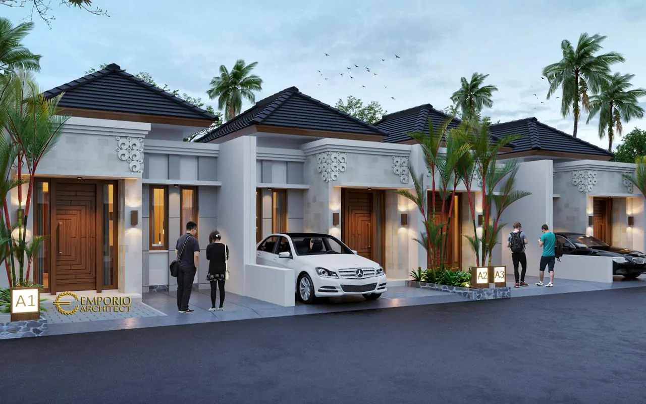 Desain Tipe A 5x12 Night Perumahan Villa Bali The Wimala by Gemintang Land di Tangerang Selatan, Banten 9077