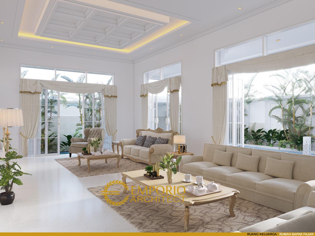 Desain Ruang Keluarga Rumah Hook Classic 2.5 Lantai Bapak Fajar di Tangerang Selatan, Banten 4