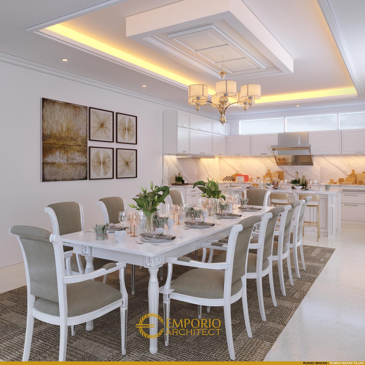 Desain Ruang Makan dan Dapur Rumah Hook Classic 2.5 Lantai Bapak Fajar di Tangerang Selatan, Banten 5