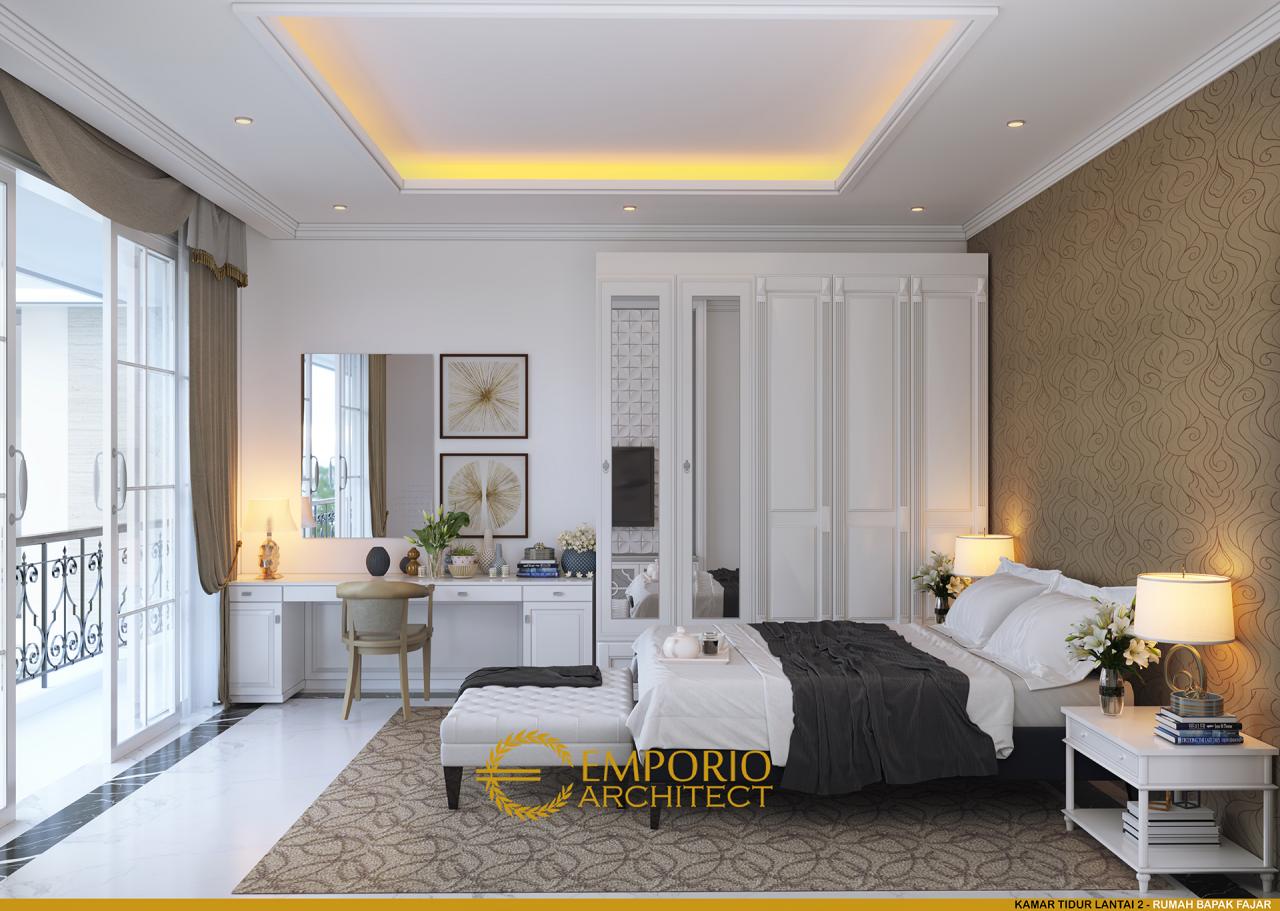 Desain Kamar Tidur Lantai 2 Rumah Hook Classic 2.5 Lantai Bapak Fajar di Tangerang Selatan, Banten 10