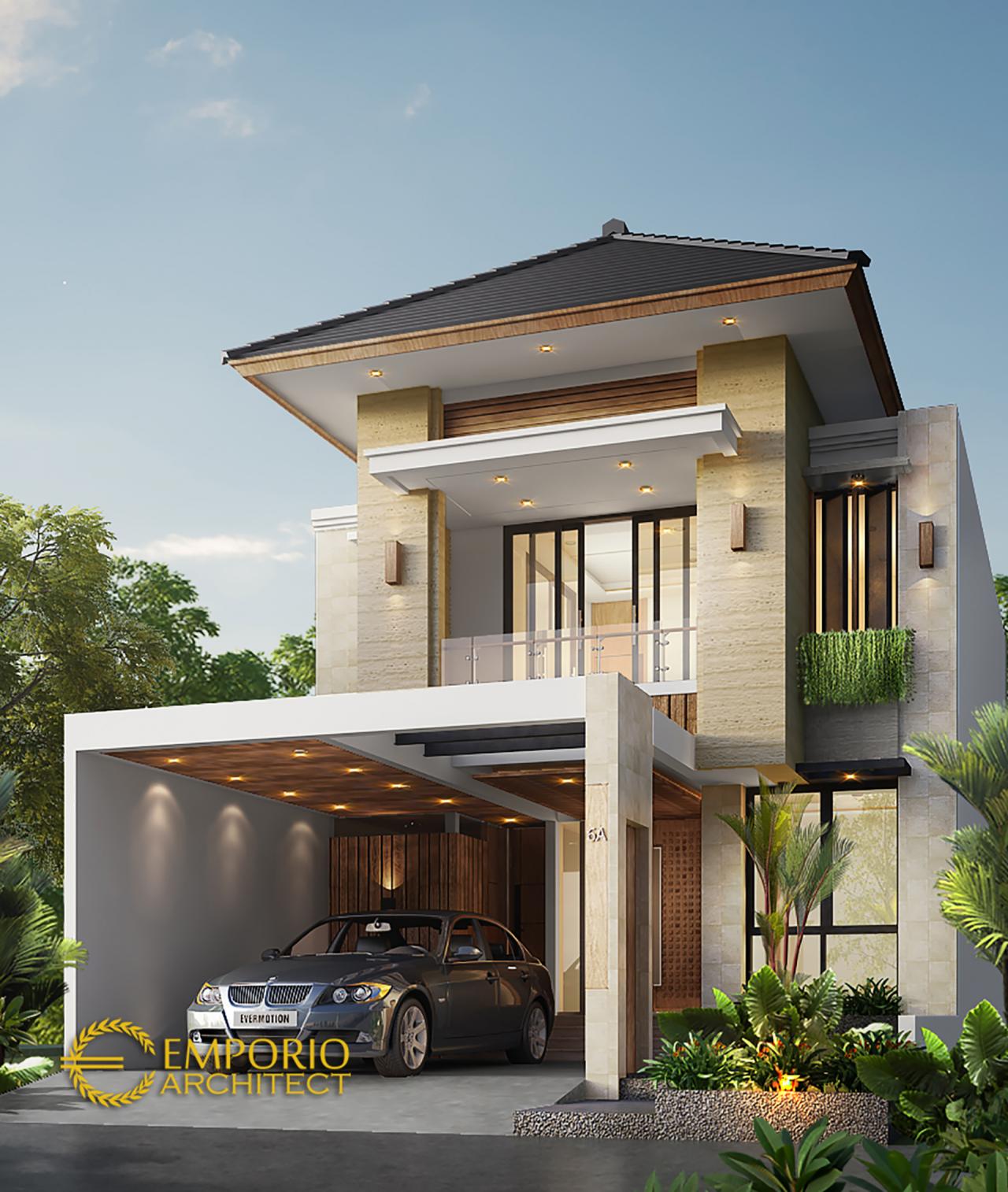 Desain Rumah Modern 2 Lantai Ibu Gaya di Tangerang Selatan