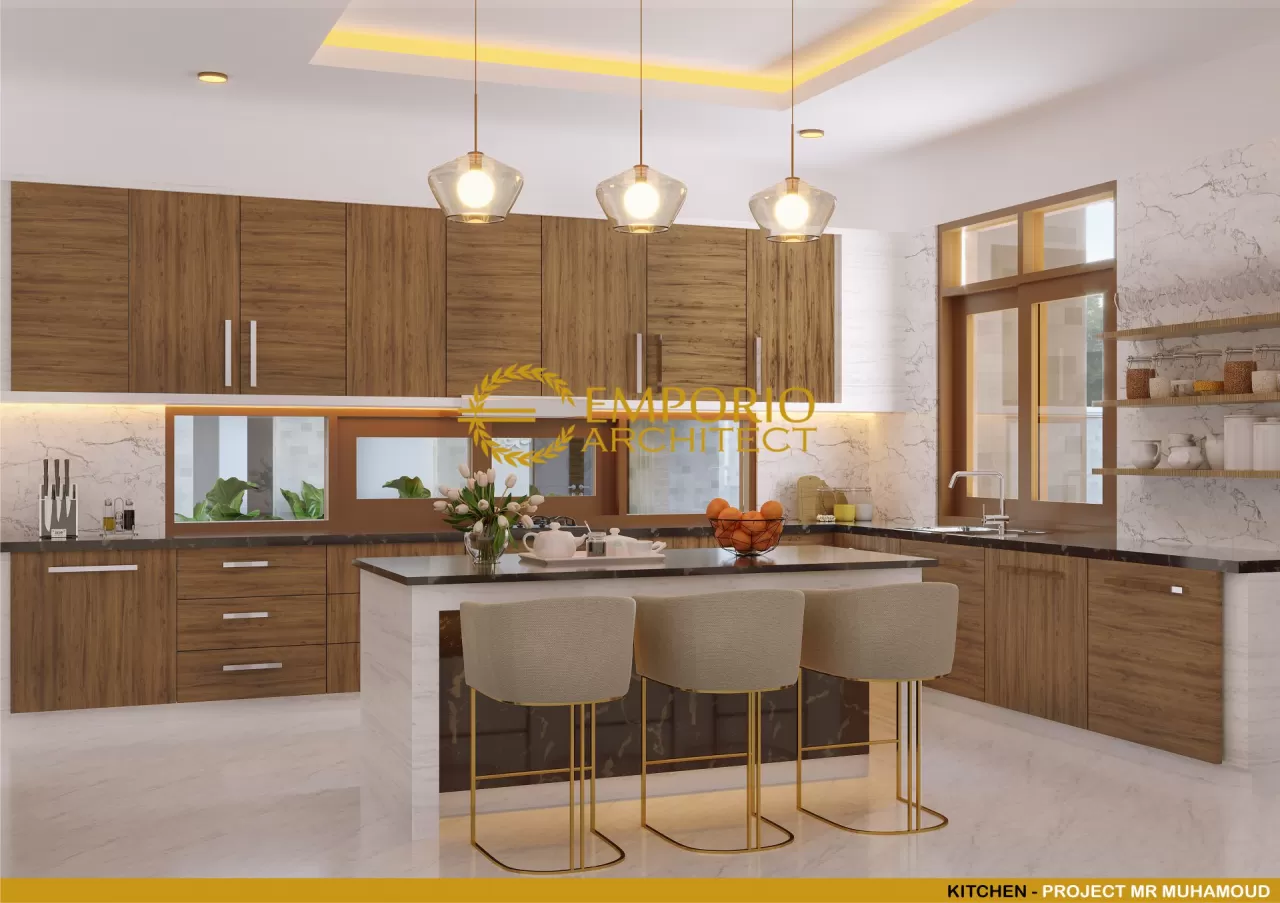 Desain Dapur Rumah Villa Bali 2 Lantai Mr. Mohamoud di Tanzania 17779