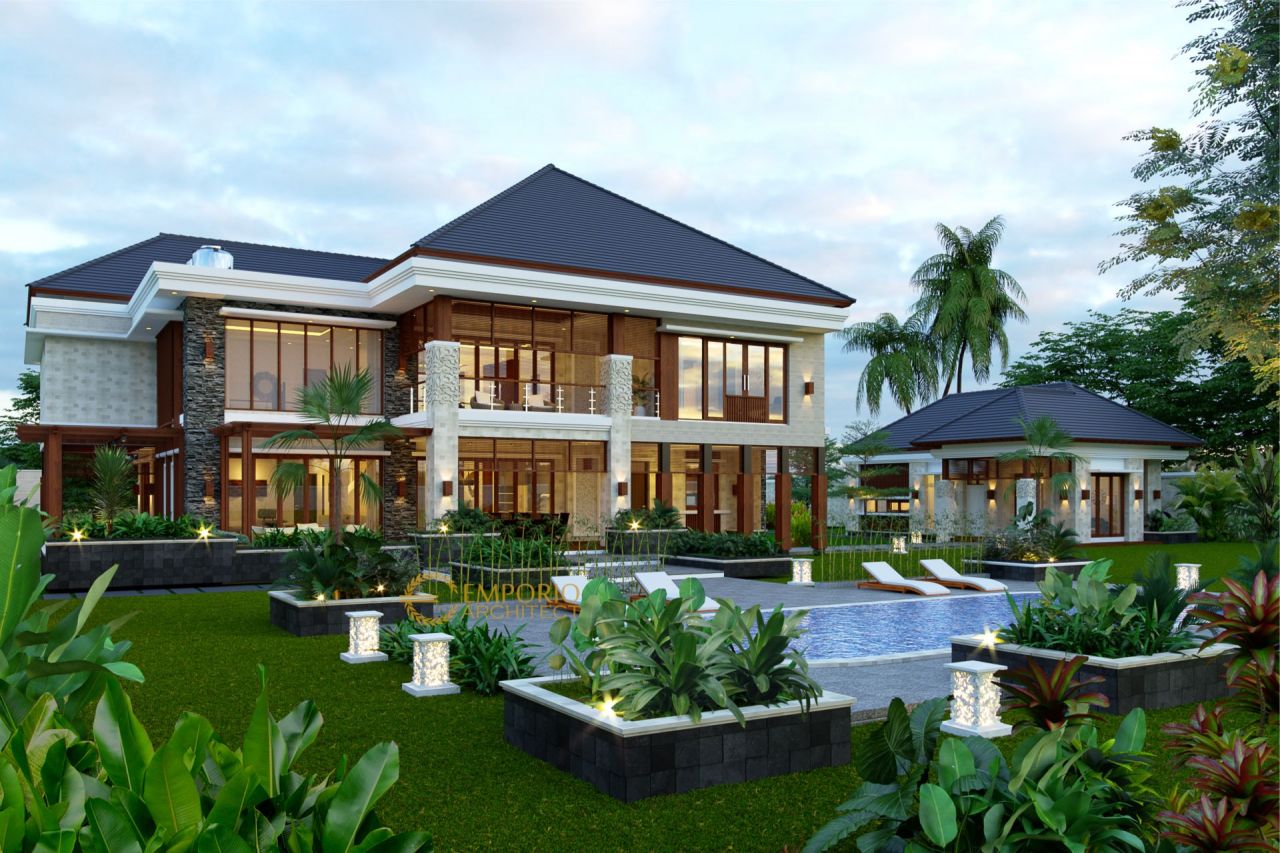 Desain Rumah Villa Bali 2 Lantai Mr. Mohamoud di Tanzania 2