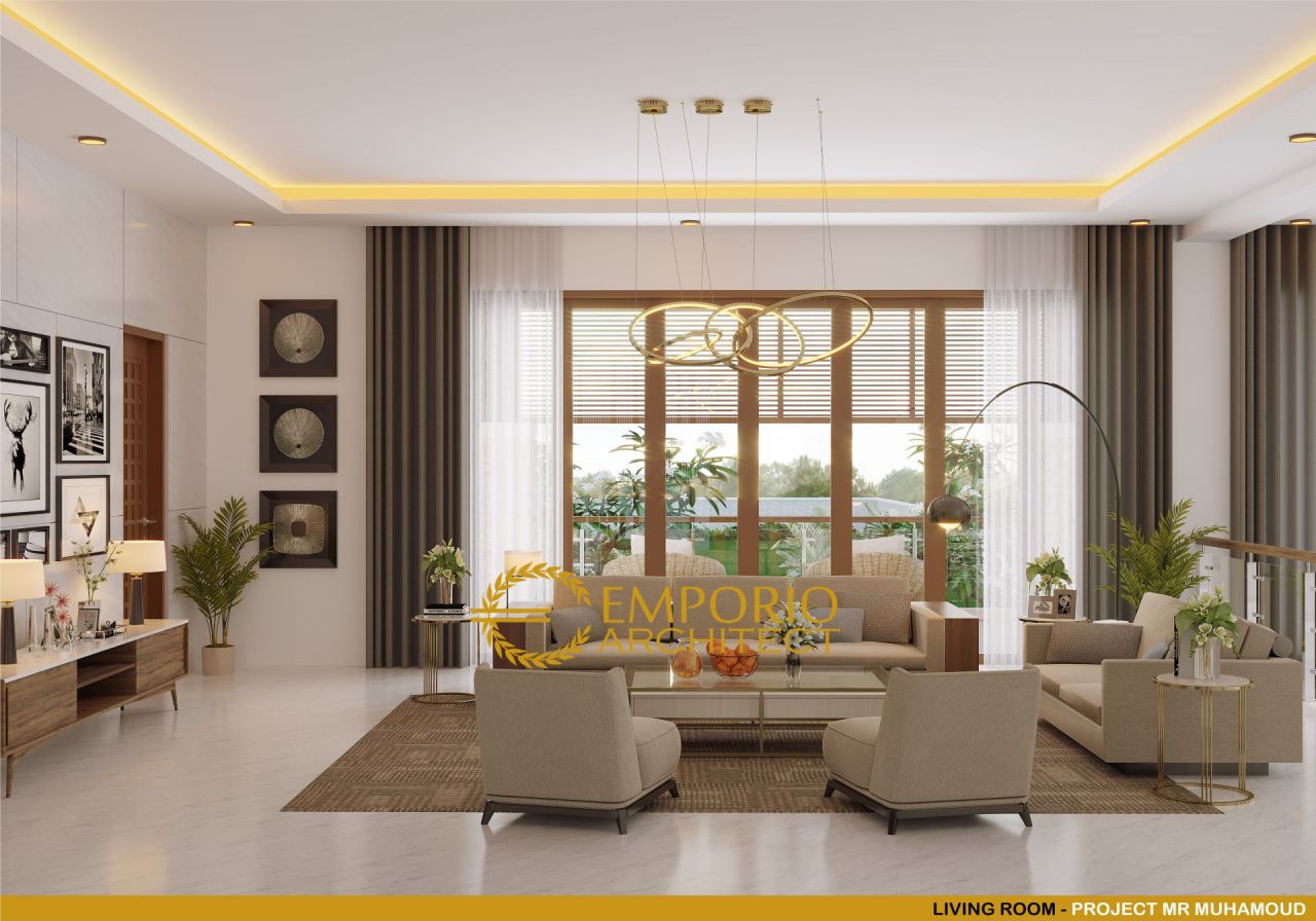 Desain Ruang Keluarga Rumah Mr. Mohamoud di Tanzania 9
