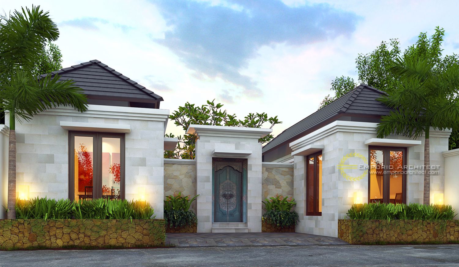 Desain guest house milik Bapak Wahyu di Malang