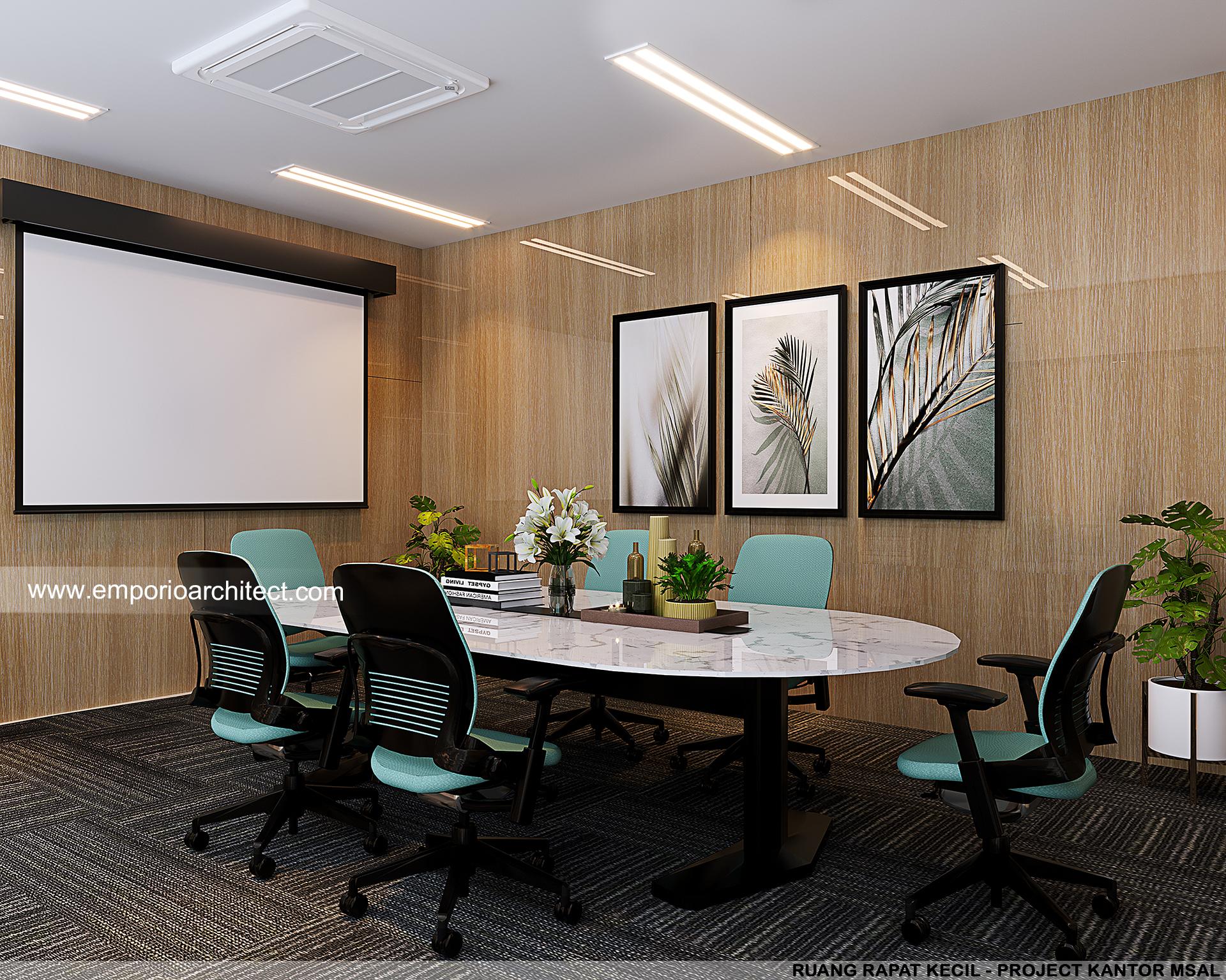 Desain Ruang Rapat Kecil Kantor Modern 5 Lantai MSAL di Jakarta 17205