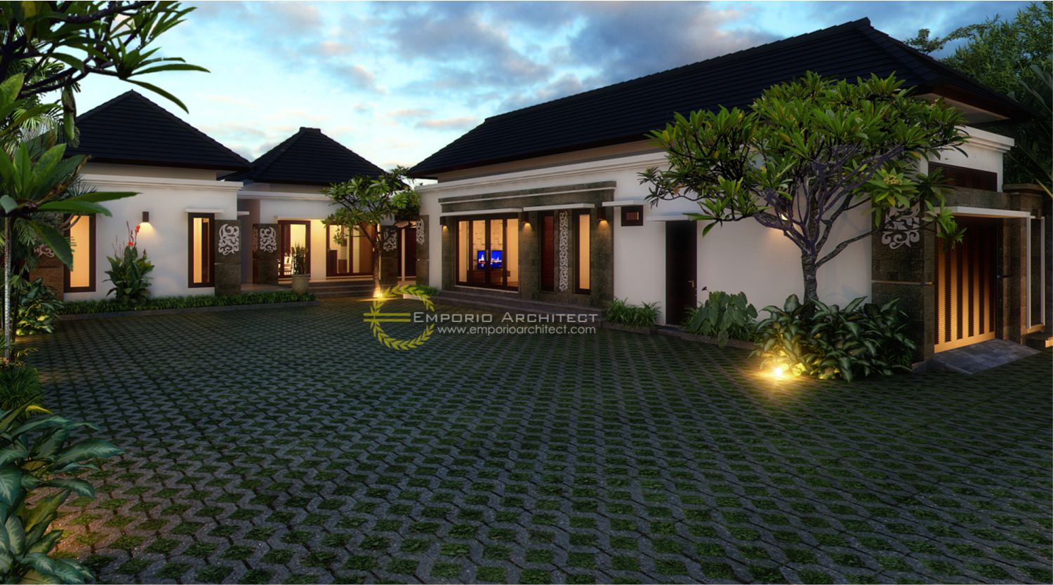 Desain Rumah Villa Bali 1 Lantai Bapak Made Wardana di ...