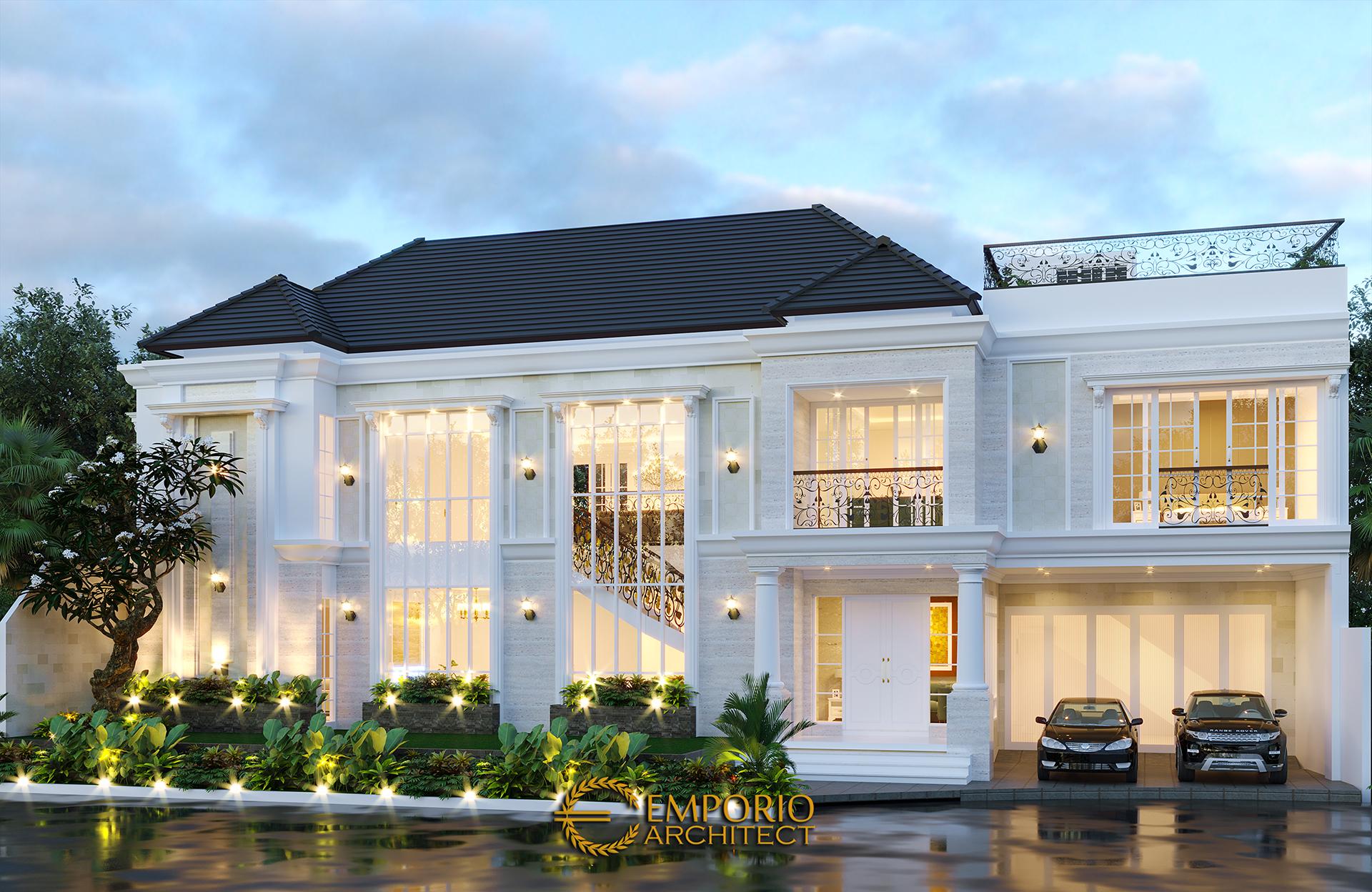 Desain Rumah Classic 2 Lantai Bapak Anto Di Bandung