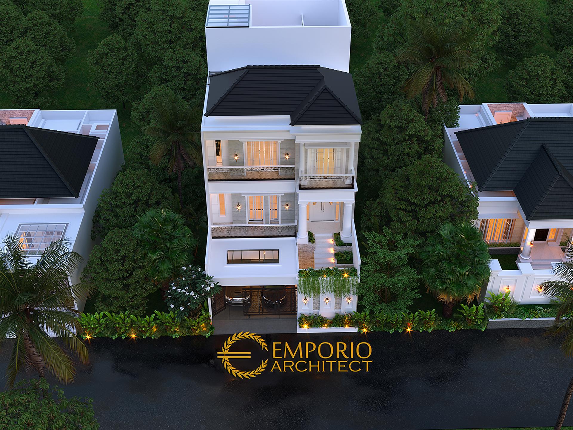 Desain Rumah Classic 3 Lantai Ibu Dintan di Jakarta Utara