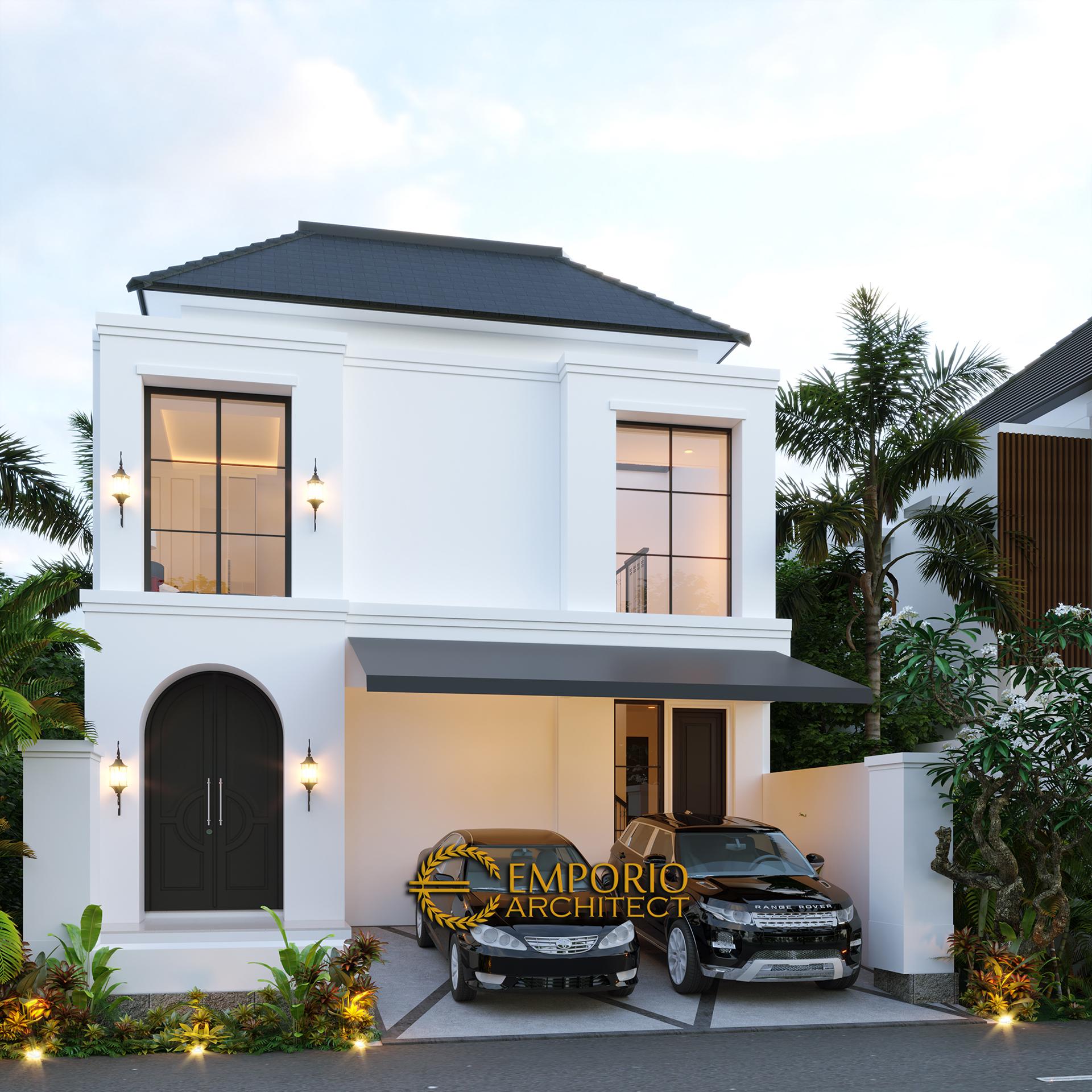 Desain Rumah Classic 2 Lantai Ibu Ica di Bandung, Jawa Barat