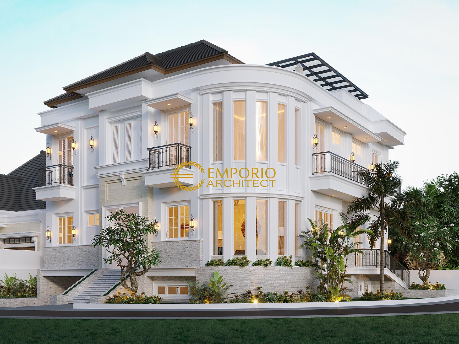 Desain Rumah Classic 3 Lantai Ibu Icha Di Tangerang