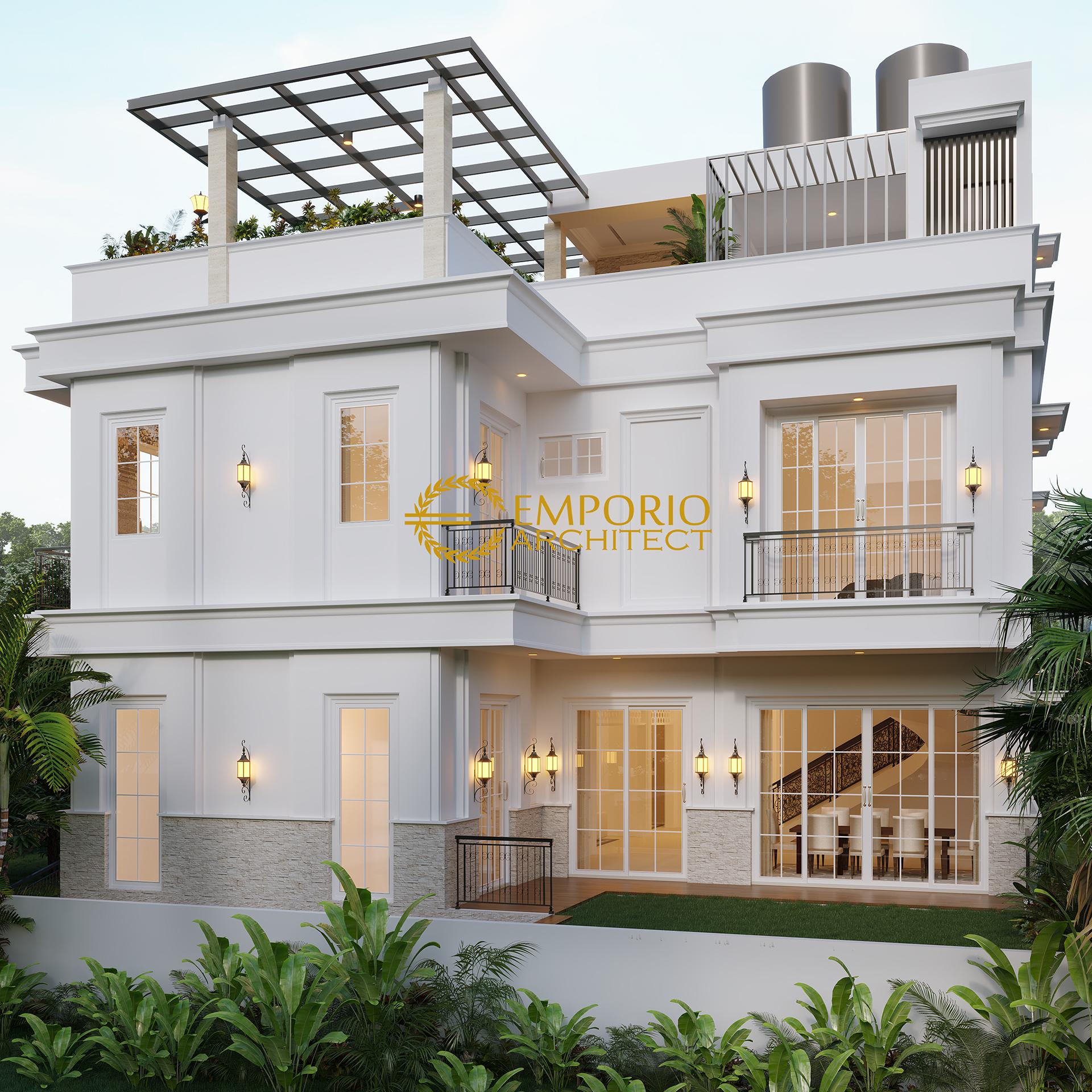 Desain Rumah Classic 3 Lantai Ibu Icha Di Tangerang