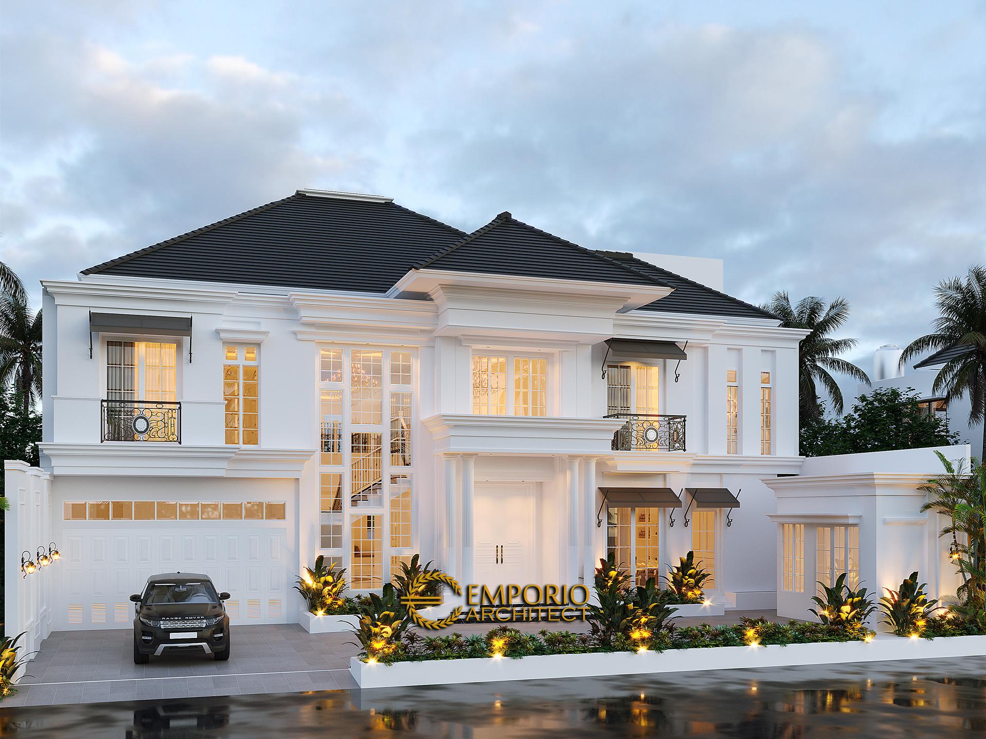 Desain Rumah  Classic  Modern  2 Lantai Ibu J di Semarang 