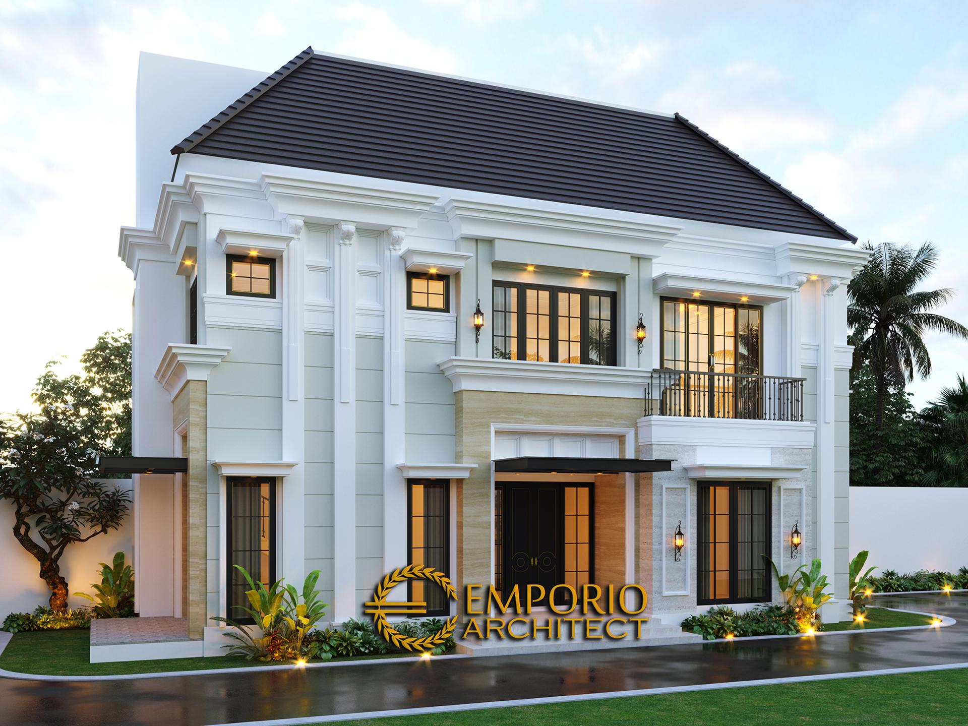 Desain Rumah Classic Modern 2.5 Lantai Bapak Ahmad di Jakarta Selatan