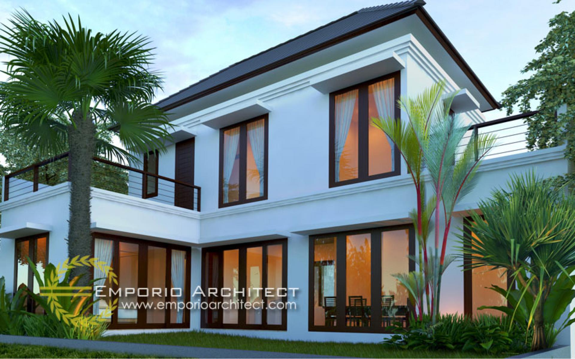 Desain Rumah Villa Bali 2 Lantai Bapak Iwan di Denpasar, Bali