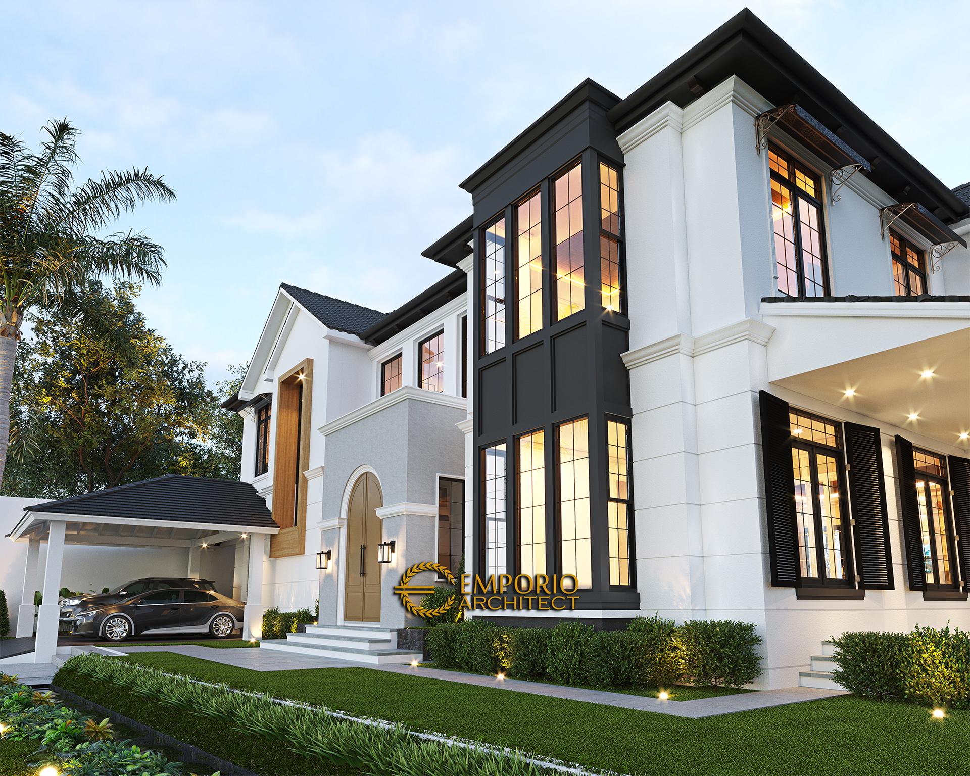 Desain Rumah American Style 2 Lantai Ibu Patricia di Bogor, Jawa Barat