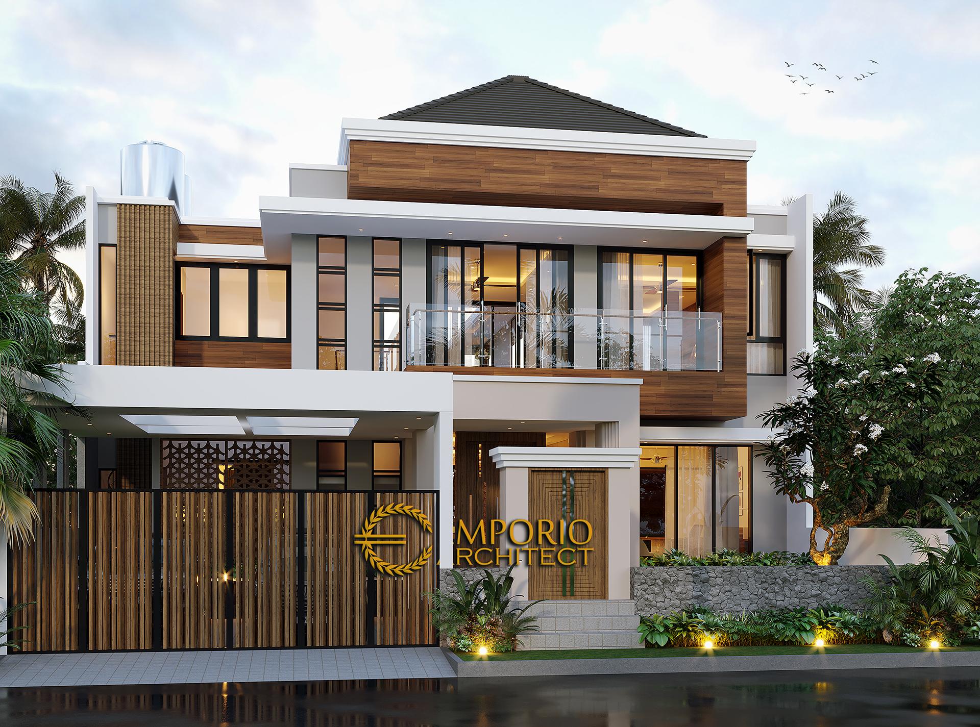 Desain Rumah Modern 2 Lantai Bapak Hermanto di Bogor, Jawa Barat