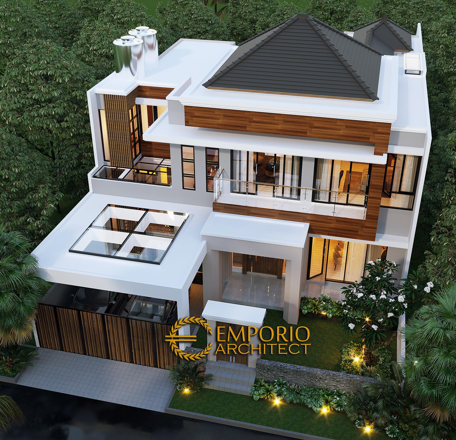Desain Rumah Modern 2 Lantai Bapak Hermanto di Bogor, Jawa Barat