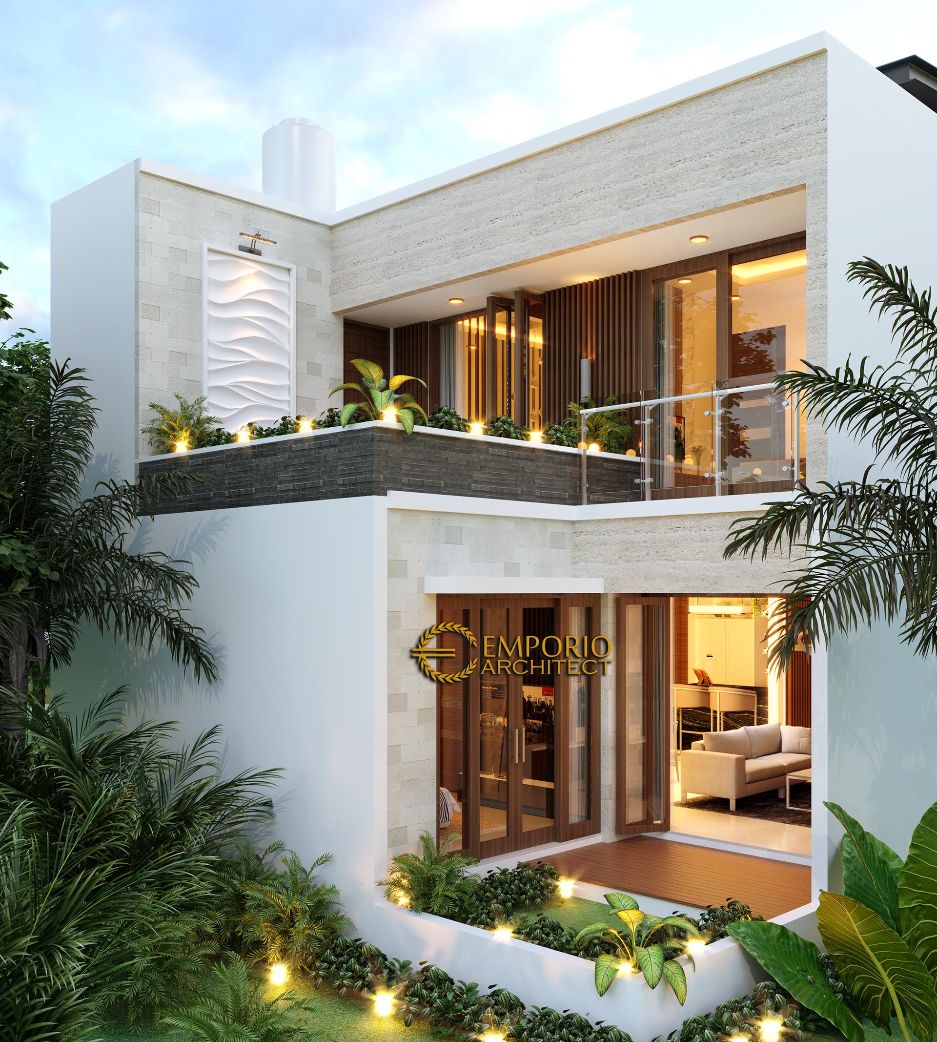 Desain Rumah Modern 2 Lantai Bapak Zulfic di Palangka Raya 