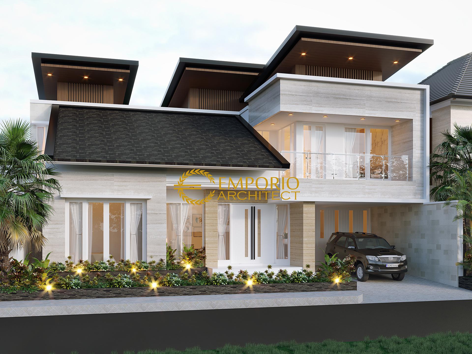 Desain Rumah Modern 2 Lantai Bapak Himawan Di Surabaya